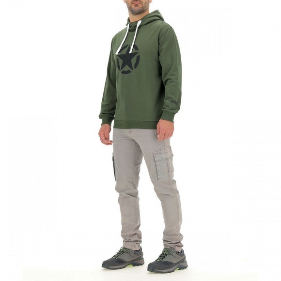 Vintage Y2K Jeep Embroidered Pullover Hoodie In Black - Picture 2 of 5